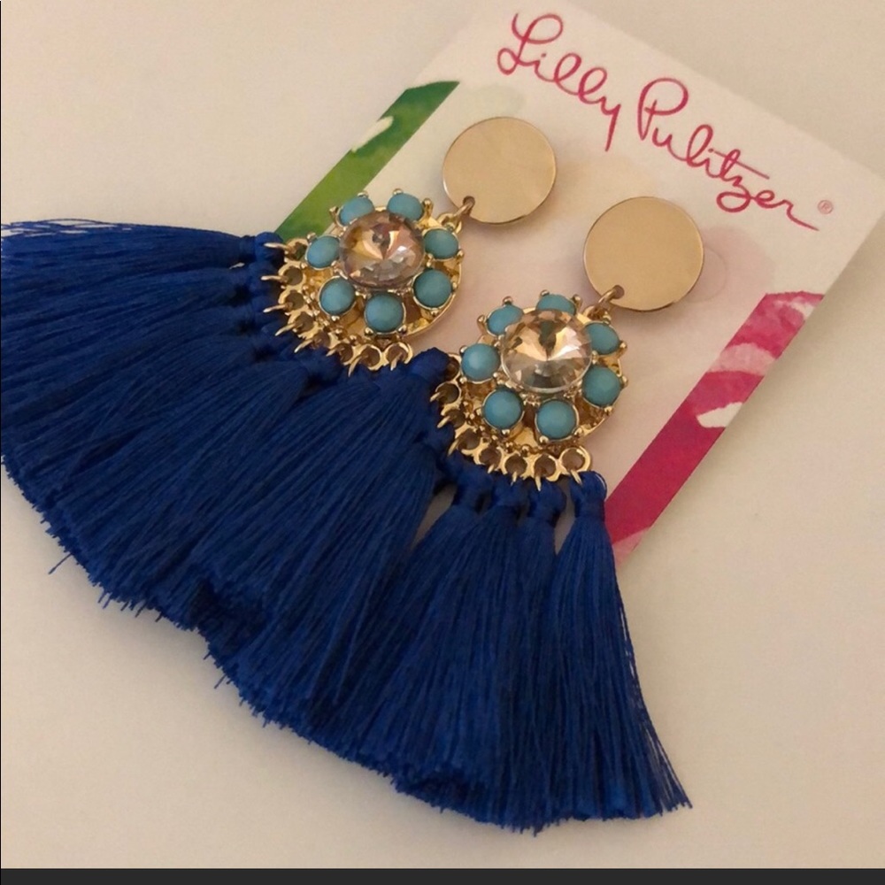 Lilly Pulitzer Royal Blue dangle earrings